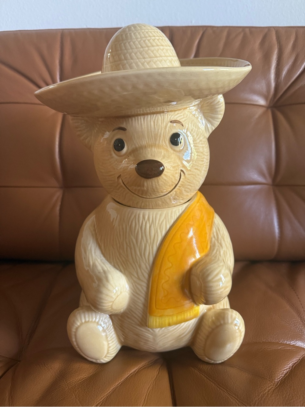 Vintage Metlox Poppytrail Poncho Bear Cookie Jar
